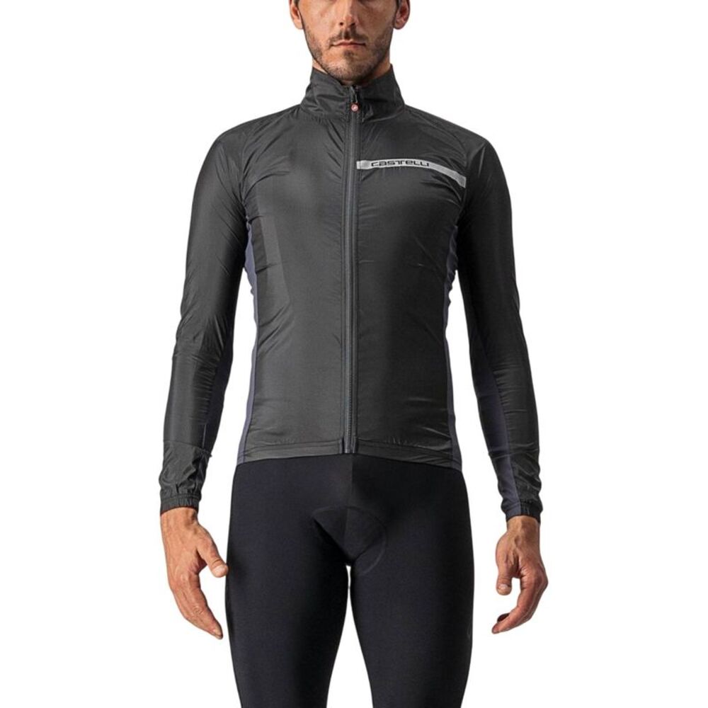 Castelli Mens Squadra Cycling Jacket / Light Black